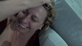 Stacked blonde MILF rides cock hard in doggystyle and missionary
