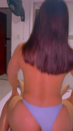 Big-assed, cheating Latina woman, her delicious moans make for a great fuck