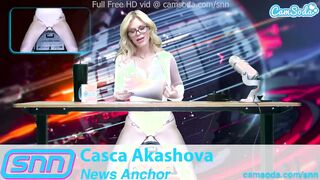 Snn News Anchor Milf Casca Akashova Masturbates atop Air