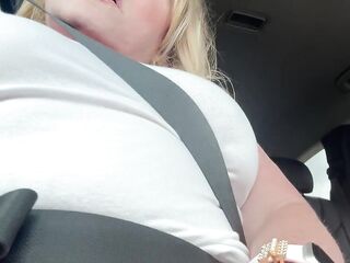 Masturbating in the Car and Soaking my Leggings in Public