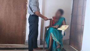 The Office Boss's Wife Secretly Filled the Employee's Ass with Her Dick