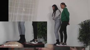 Olga and Natasa vs balls and dick! A picture in a picture