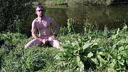 Amateur Nude Beach Outdoors - Real Guy Explicit Walk