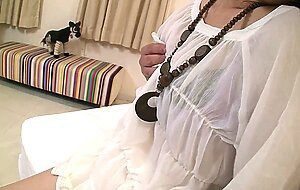 Pure japanese adult video, sweet man licks and plays with pretty japanese babe on the bed