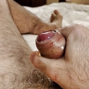 Precum handjob