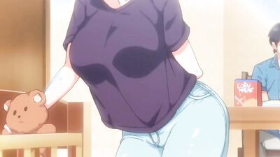 Blonde anime cutie squirts while getting drilled from behind and cumming hard