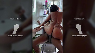 Quickie Bathroom Sex And Cum In Pussy Before Work [Full video]