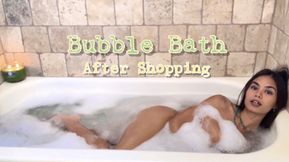 Bubble Bath After Shopping