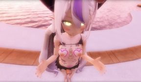 Hololive - Darkness La + Oily ThighJob (A XXX Parody)