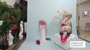 bts - petite emma rosie teases the camera in a sensual photoshoot!