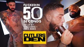 Pulverized in 50 seconds with Cutler and Romeo taking turns in Brock Banks for Cutler's Den