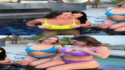 [4K] Swimming pool with Mia Malkova, Sophie Dee, Angela White, Francia James
