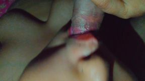 In the Midnight My Friend's Hot Stepsister Suck My Big Cock