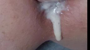 Extreme Closeup Dildo Anal Creampie