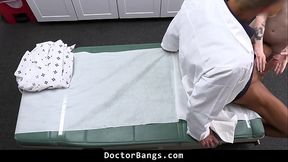 Redhead teen gets big dick in doctor's office