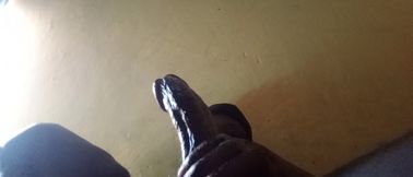 Stroking My Big Black Cock