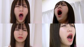 Sayaka Nanjo - CLOSE-UP of Japanese cute girl YAWNING