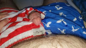 Start Your Morning Right With Gay Cumshot Action In Homemade Underwear Masturbation