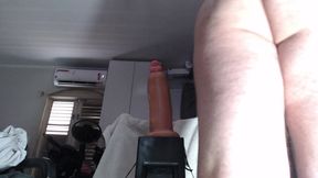 Naughty girl sitting locked
