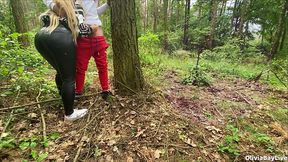 Forest Sex Voyeur Watching Us! Creepy!