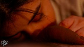 my girl gives me a passionate pov blowjob – sloppy deepthroat and swallow wearing a sexy open shirt - william and selena vega
