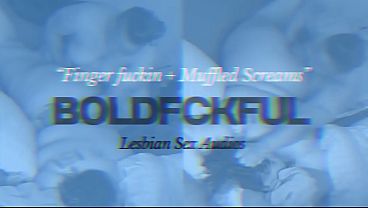 Lesbian lovers finger each other while moaning and engaging in dirty talk
