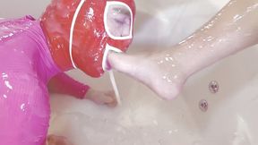 foot slave gets messed up!