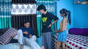 DESI VIRGIN GIRL HARDCORE FUCK WITH HER TWO FIREND&#039_S WHEN SHE WAS ALONE AT HOME FULL MOVIE ( HINDI AUDIO )
