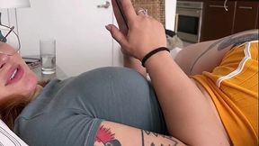 Redhead stepsister battles her gooner stepbrother in bed