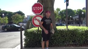 Fucked bareback by bad boy in outdoor parking