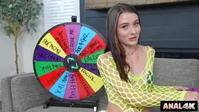 A Greedy Anal Slut Spins the Wheel to Test How Far She’ll Be Stretched