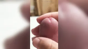 Argentinian twink oils up his big cock for solo handjob