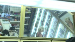 hiking up her denim skirt, she presses her sticky snatch against the throbbing dick as it...