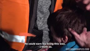 Czech Gay Couples 5 Parking Lot Punishment - Fresh Meat Wrecked in a Company Car