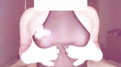 【Nipple Masturbation】Nipple orgasm with a transparent cheongsam and tongue vibrator