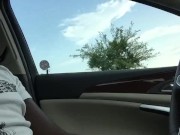 Caught jerking in the car
