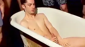Cock Sucking Twink Enjoys His Personal Golden Shower Orgy