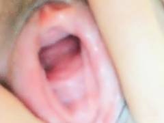 Sexy teen ebony solo toy masturbation