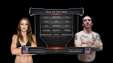 Cheyenne Jewel vs Jason Michaels Mixed Wrestling