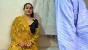 Sudden sex with mother-in-law, real desi big boobs sex with MILF (Hindi Audio)