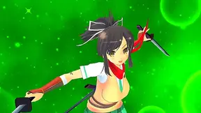 Voluptuous Senran Kagura Warriors Strip Down for Steamy Hentai Action