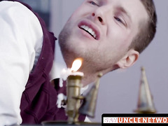 SayUncleNetwork.com - Naughty twink spanked and raw fucked for his bad behavior