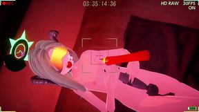 Blindfolded 3D Hentai Girl Masturbates With Gag Ball In Virtual Reality Fantasy