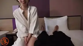 Japanese Cutie Gave a Deepthroat Blowjob