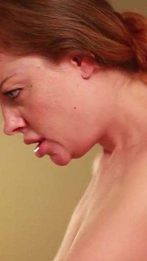 Must-share moment from "Fat brunette lezzie has the hots for her sultry and arousing blonde babe who fucks good"