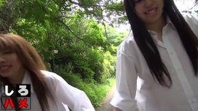 Asia&#039;s Sinful Brunette Masterminds Outdoor HD Threesome, Unseen