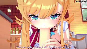 Escoffier RED sex on the kitchen - Genshin Impact - Full & Pov version on Sheer & PTRN: Fantasyking3