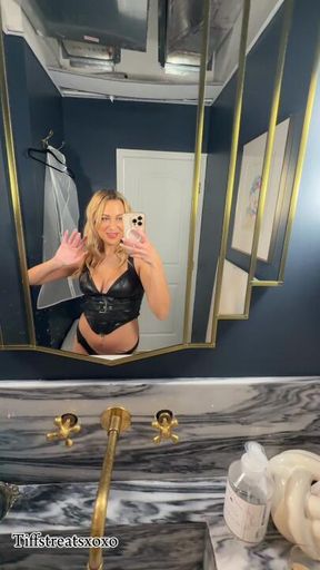 Peeing in the dungeon bathroom