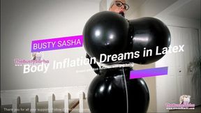 Body Inflation Dreams in Latex (Ass and Breast Expansion)