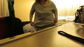 Nurse Vicki being naughty in hotel showing off her bits for you